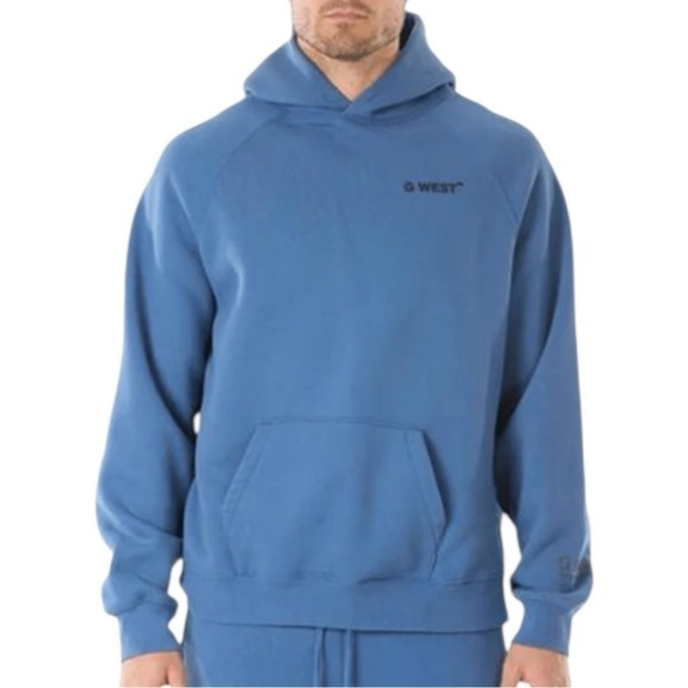 G-West Uni-Sex Size L Blue Lifestyle Pullover Sweatshirt Hoodie